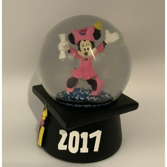 Disney Minnie Mouse Graduation Snow Globe 2017 - Picture 1 of 6